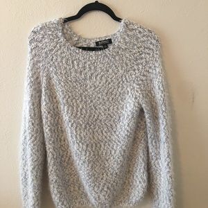 Blue and white sweater